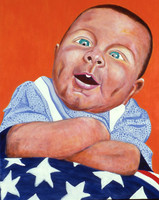 Happy Day Camp, F.Veteran, Acrylic on Canvas, 35x28"