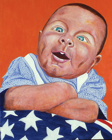 Happy Day Camp, F.Veteran, Acrylic on Canvas, 35x28"