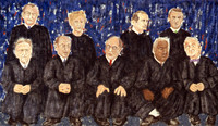 Ship of Fools, F.Veteran, Acrylic on Canvas, 72x120"