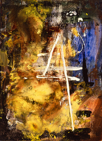 F.Veteran, Oil on Paper