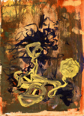 F.Veteran, Oil on Paper