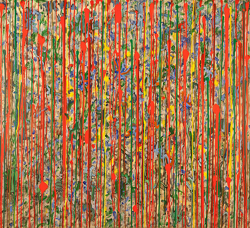 F.Veteran_Acrylic, Enamel and Acrylic on Canvas_60x66"
