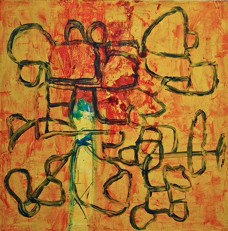 F.Veteran_Oil on Lilen_30x30"