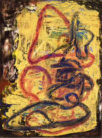 F.Veteran, Oil on Paper