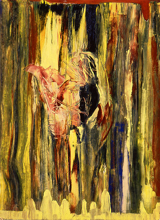 F.Veteran, Oil on Paper