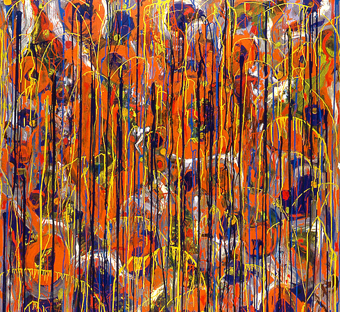 F.Veteran_Oil and Enamel on Canvas_60x66"